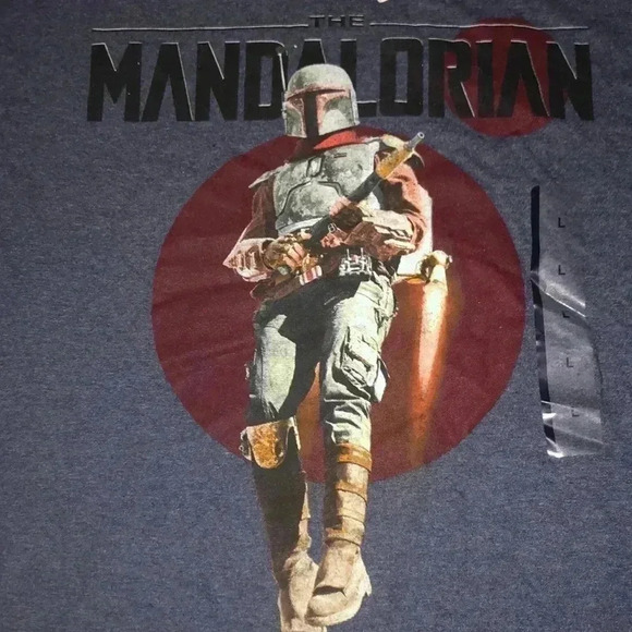 NWT Men’s Star Wars Mandalorian T shirt Size Large - Picture 3 of 3